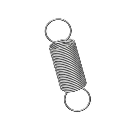 Extension Spring, O= .750, L= 2.75, W= .049